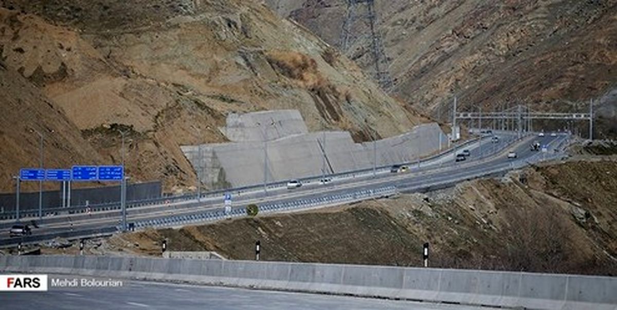 انسداد شبانه آزادراه تهران-شمال برای نصب تجهیزات