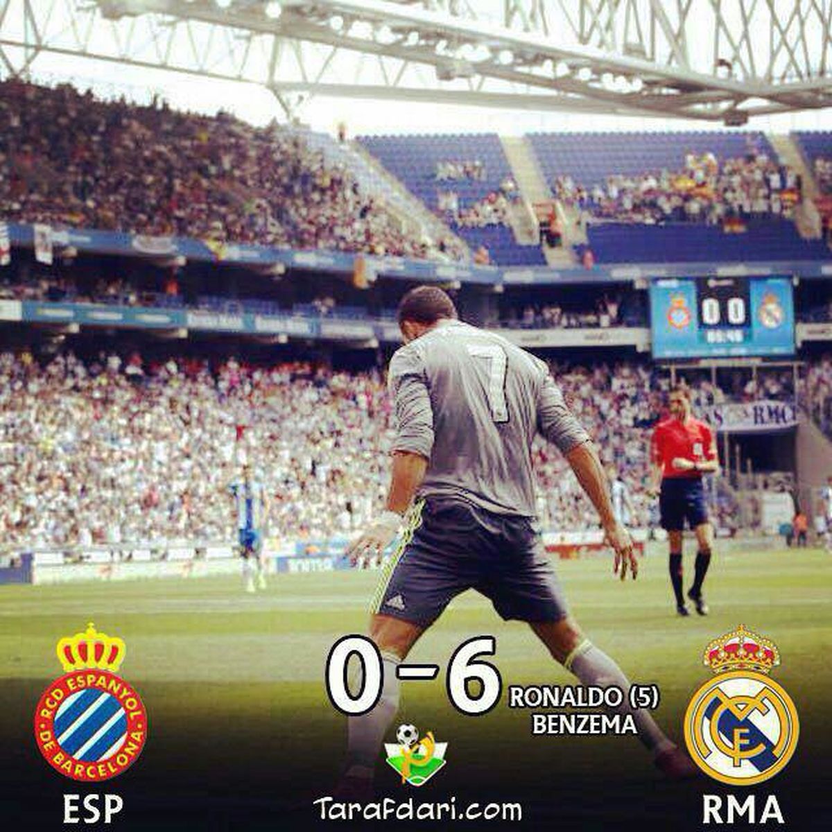 عکس: بغض رونالدو با 5 گل ترکید