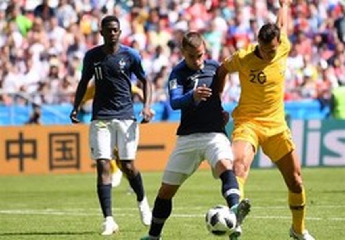 تساوی نیمه نخست جنگ استرالیا و فرانسه