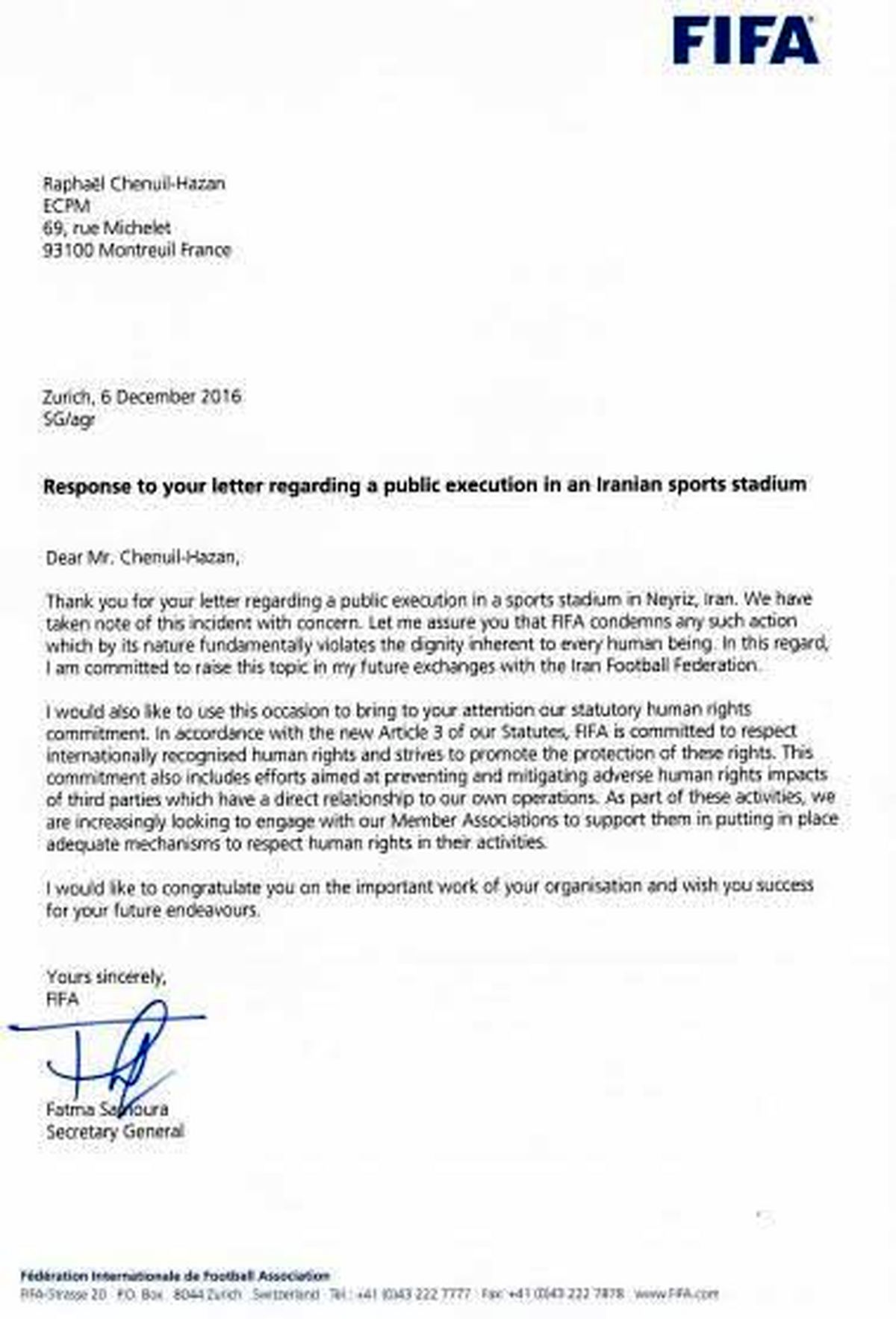 پیشنهاد فرانسه برای تحریم فوتبال ایران