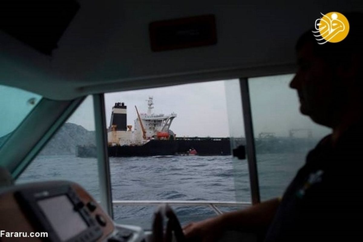 تصاویری از نفتکش توقیف شده ایران در جبل الطارق