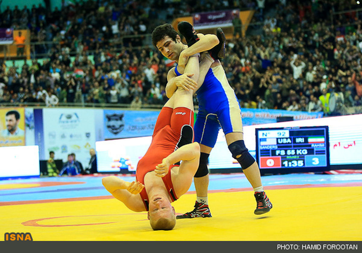 عکس/ آموزش کشتی در جام جهانی!