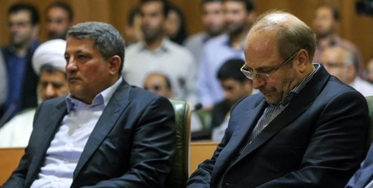 دیدار محسن هاشمی با قالیباف