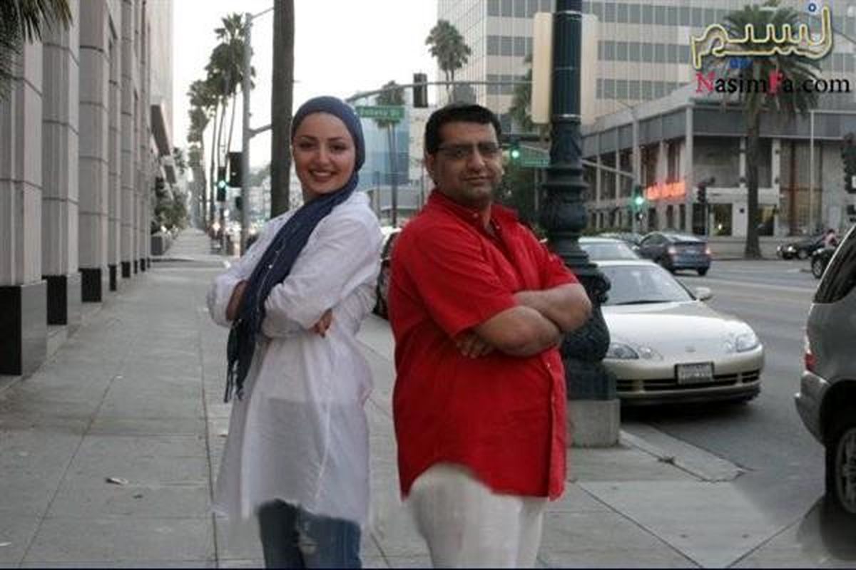 عکس: خانم بازیگر ایرانی و همسرش در آمریکا