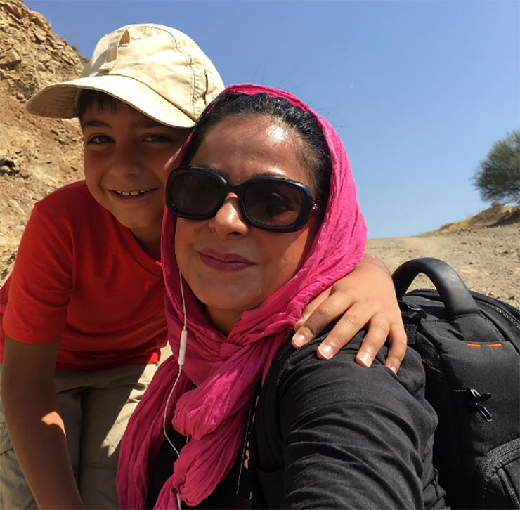 عکس بازیگر معروف در حال کوهنوردی لو رفت +عکس