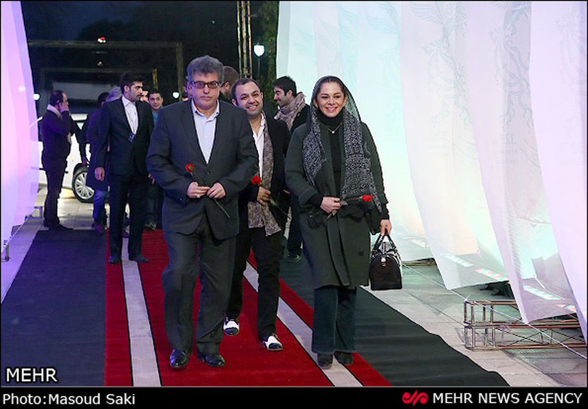 هنرمندان روی فرش قرمز جشنواره فجر