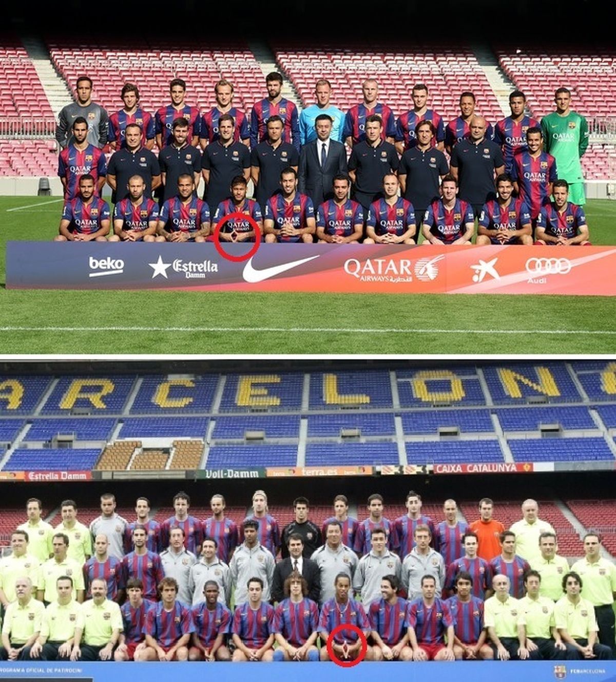 ژست رونالدينيويي نيمار/عکس