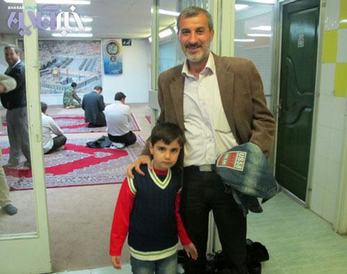 عکس/مایلی کهن و نوه اش در ورزشگاه آزادی