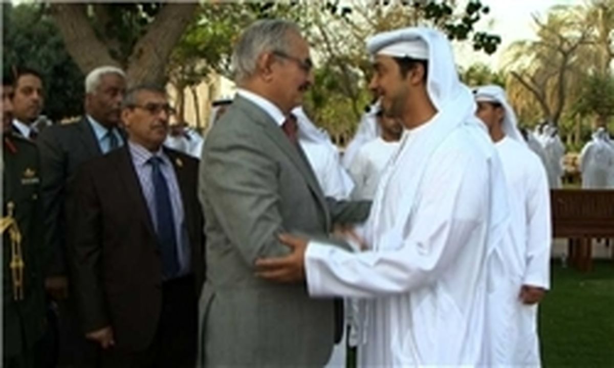 دیدار حفتر با معاون نخستوزیر امارات