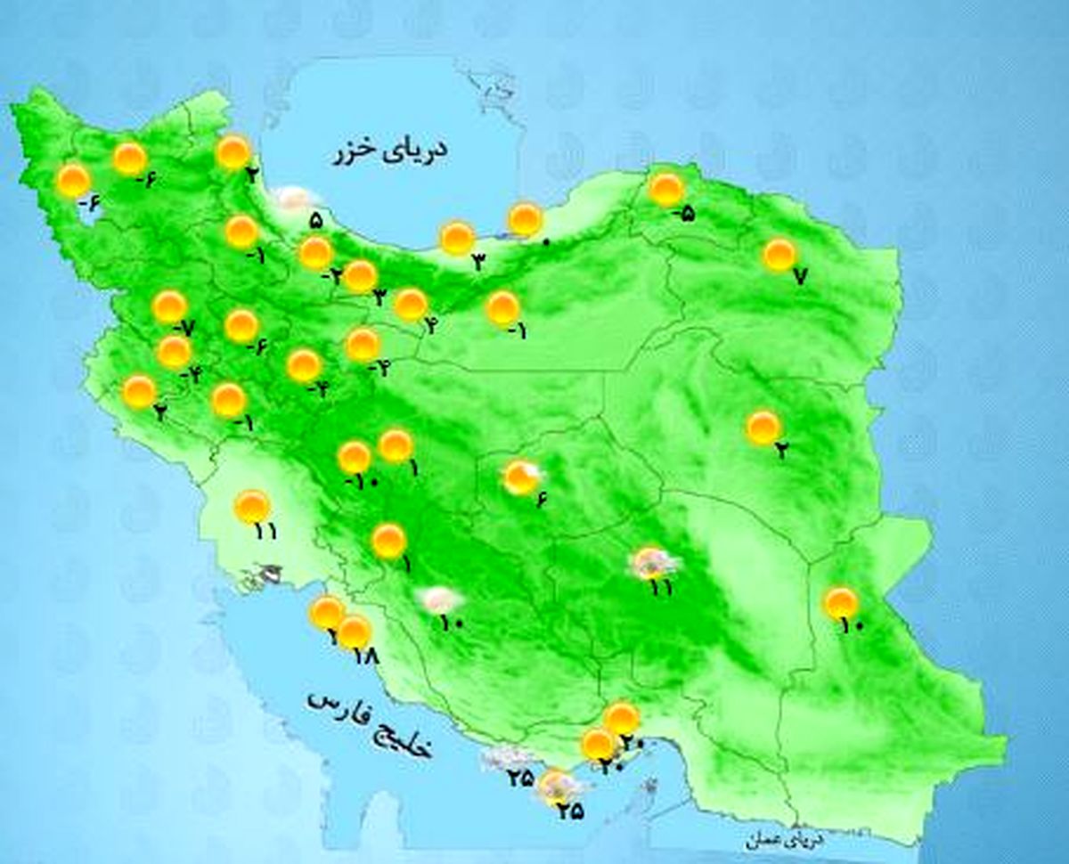 ورود سامانه بارشی از چهارشنبه  به کشور +جدول