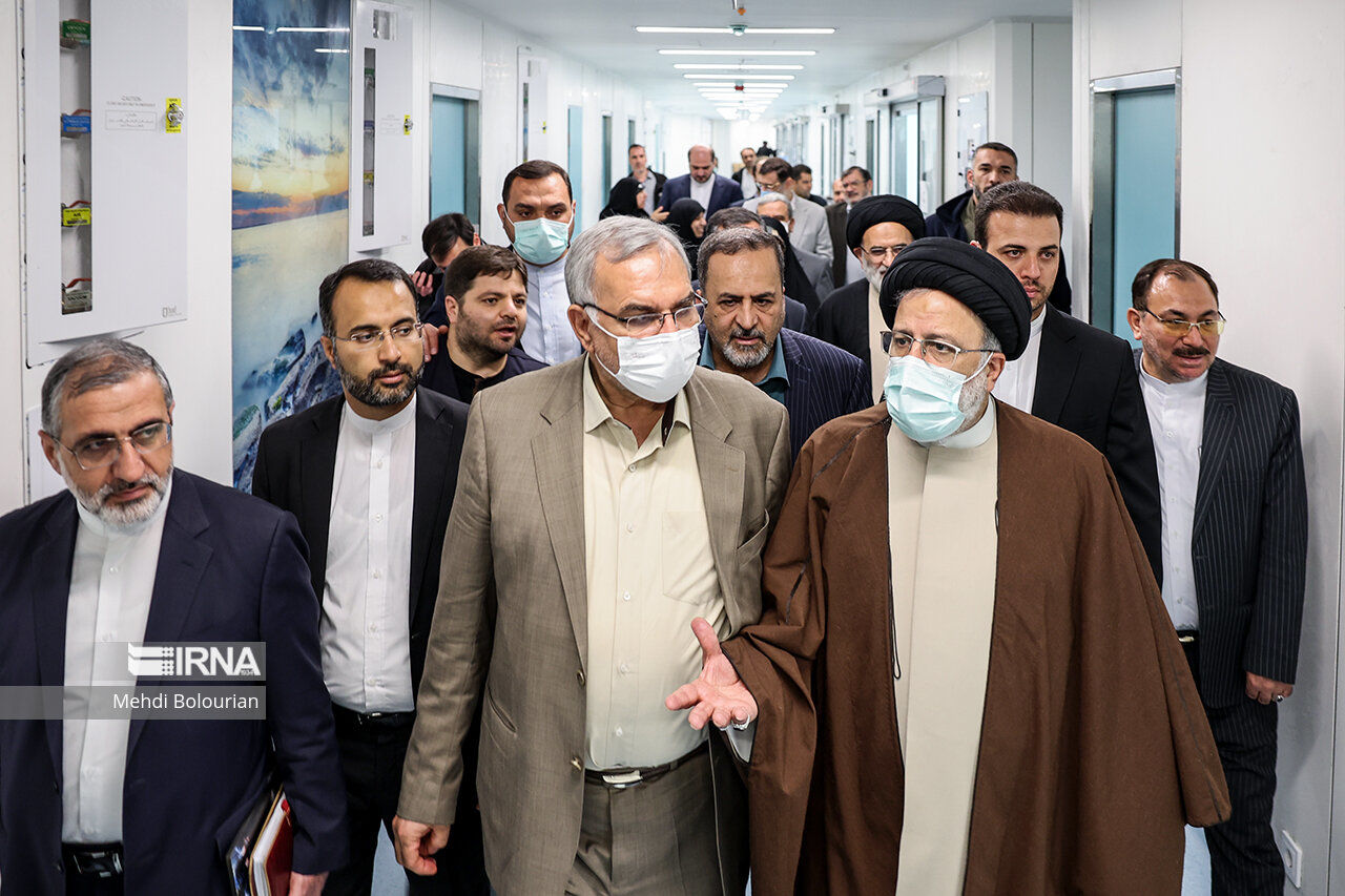 افتتاح بیمارستان هوشمند حضرت مهدی (عج) با حضور رئیسی