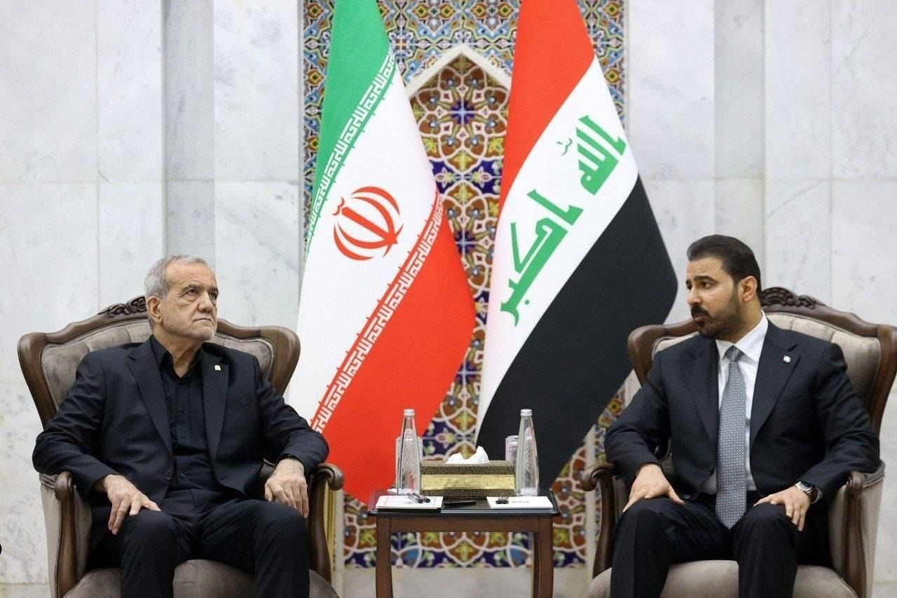 دیدار پزشکیان با علی فالح کاظم الزیدی +عکس
