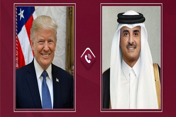 گفت وگوی تلفنی فوری امیر قطر و ترامپ  