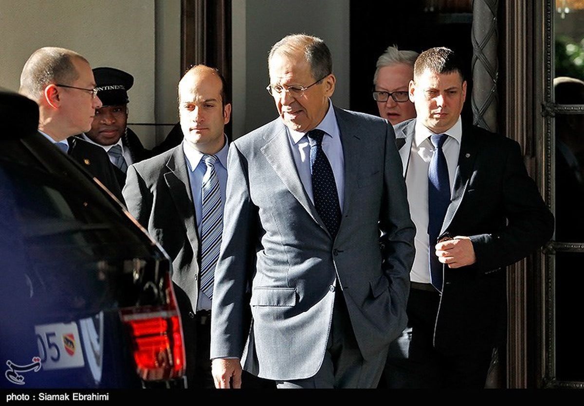 وزیر خارجه روسیه در ژنو/ عکس