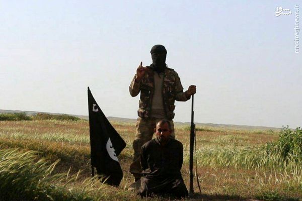 عکس: اعدام فجیع مرد عراقی به دست جلاد داعش
