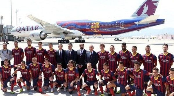 هواپیمای اختصاصی جدید بارسلونا/عکس