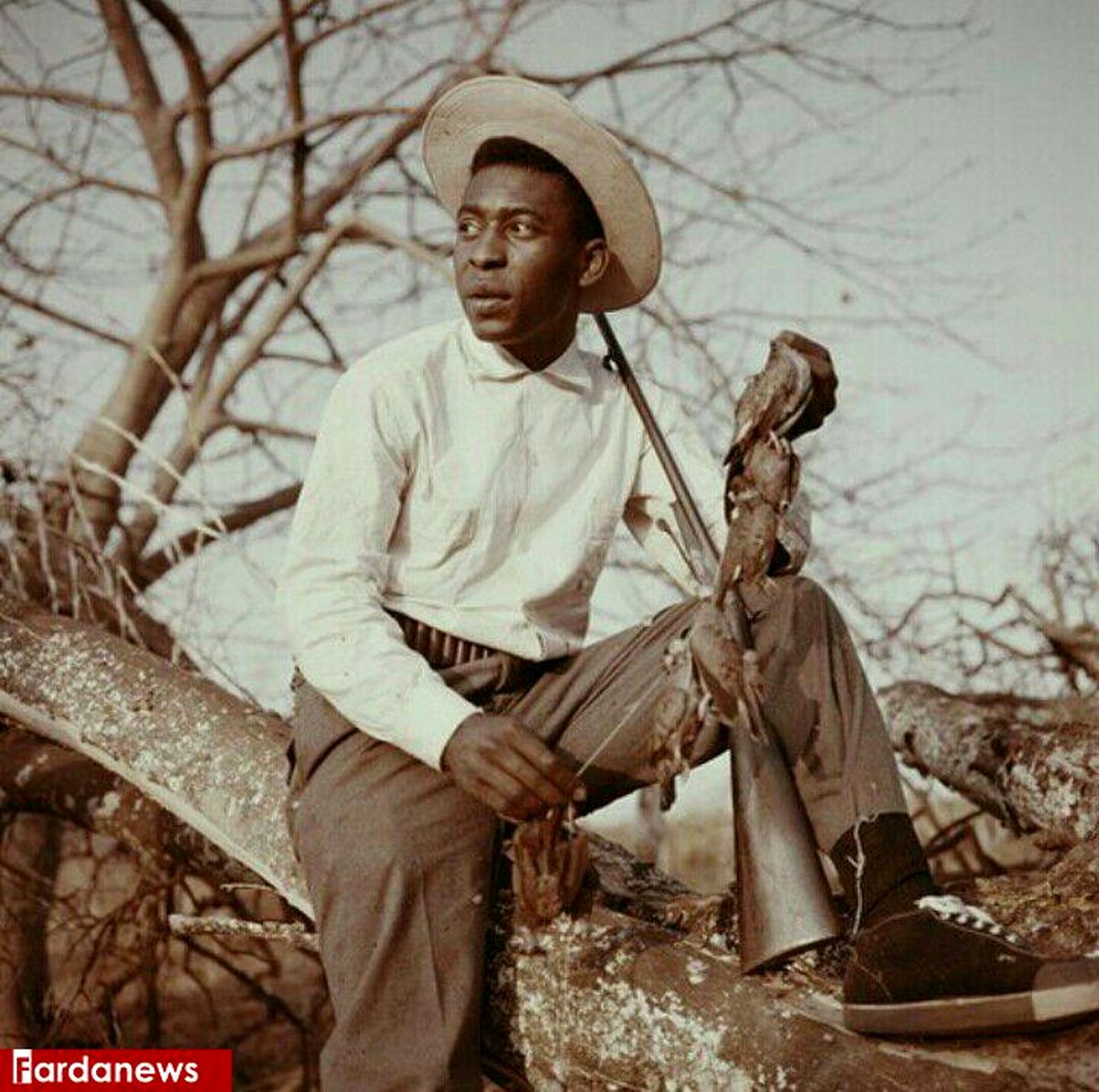 تصویر دیده نشده از اسطوره فوتبال جهان