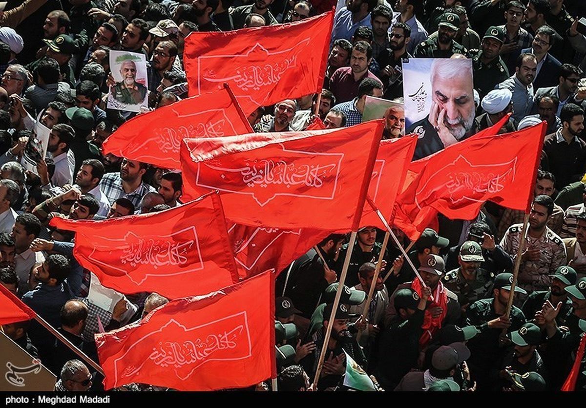 گزارش تصویری : تشییع پیکر شهید سردار حسین همدانی
