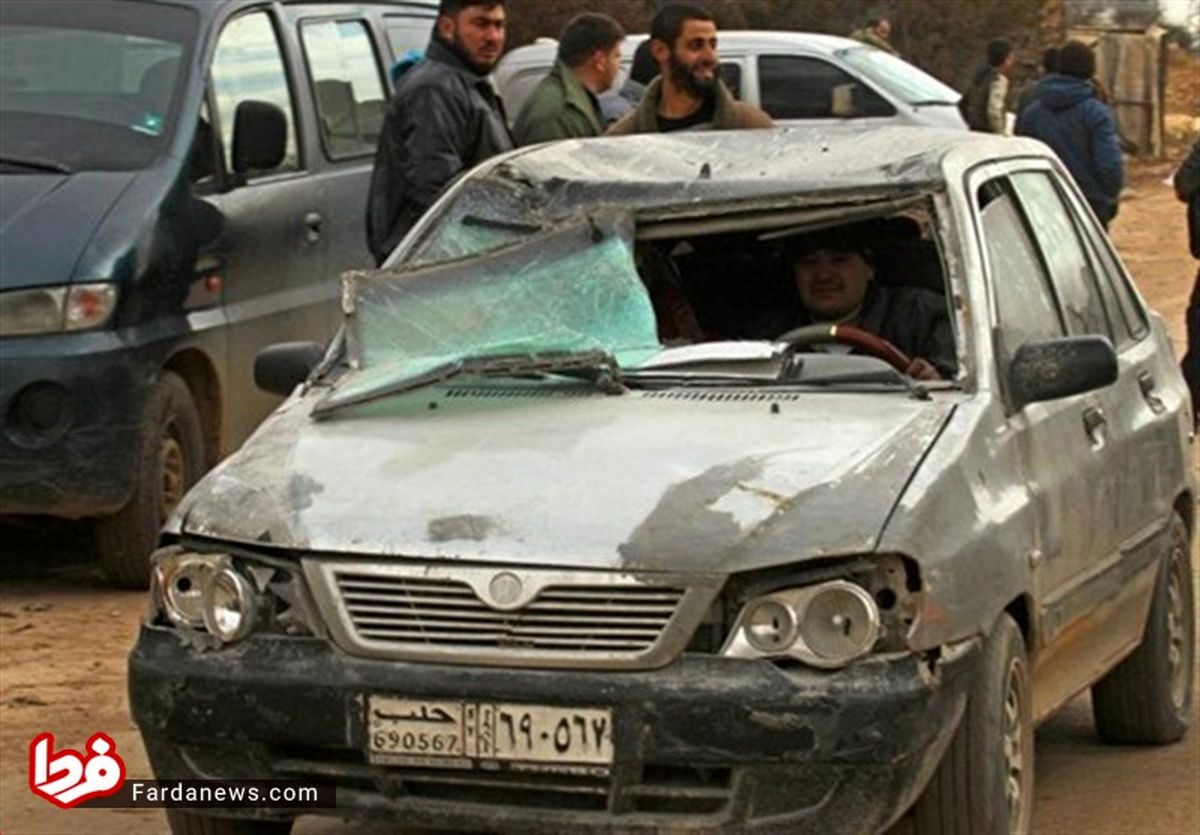 عکس: پراید باقیمانده از نبرد حلب