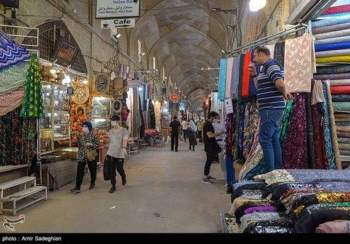 تصاویر: کسادی بازار وکیل شیراز در ایام کرونا