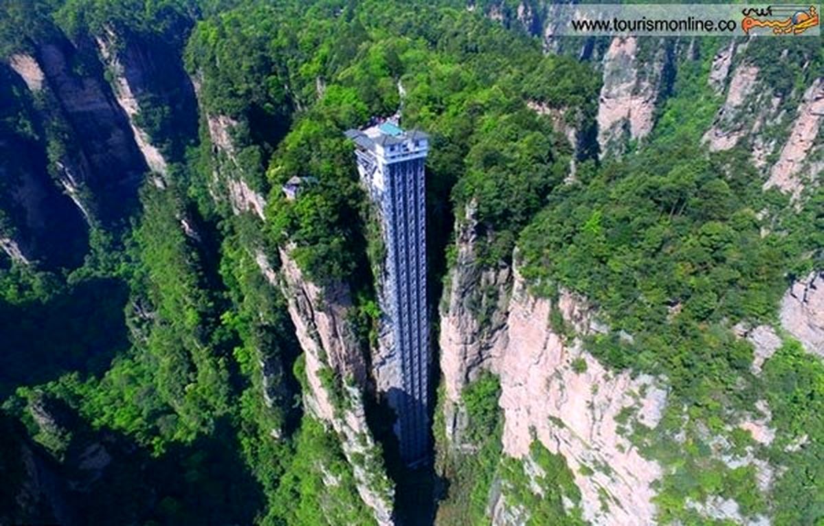 عکس: آسانسور رویایی در چین