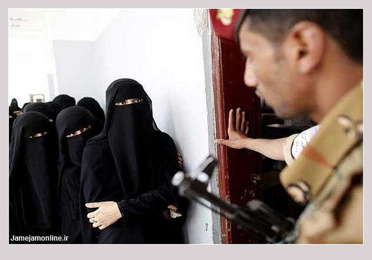 عکس/ زنان یمنی در یک حوزه رای گیری