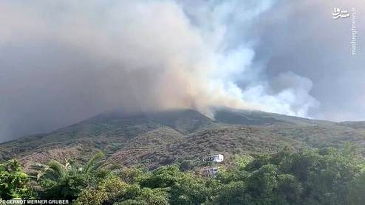 تصاویر: فوران آتشفشان جزیرهٔ استرومبولی در ایتالیا