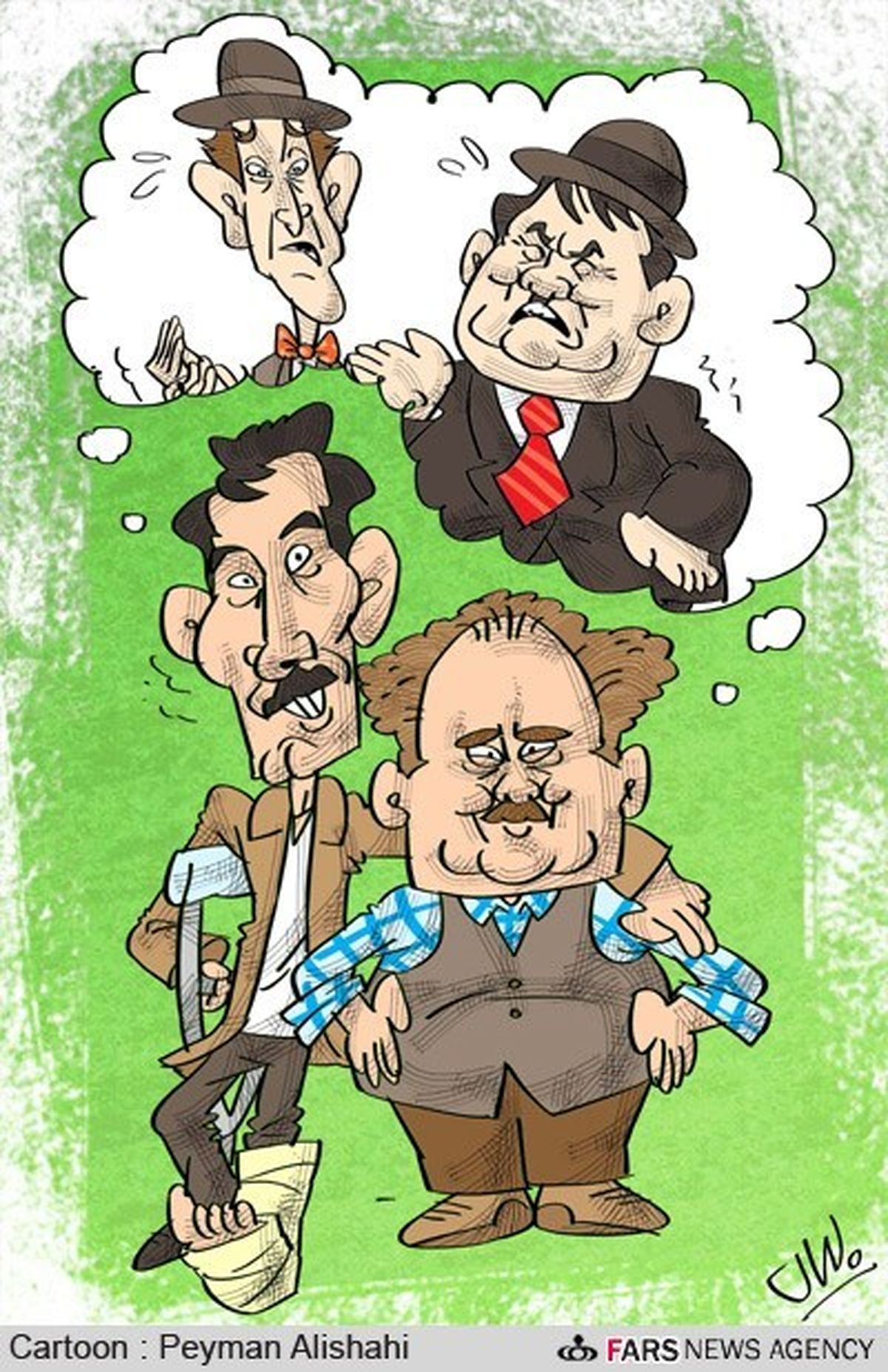 تقلید چاق و لاغر در دودکش!/کارتون