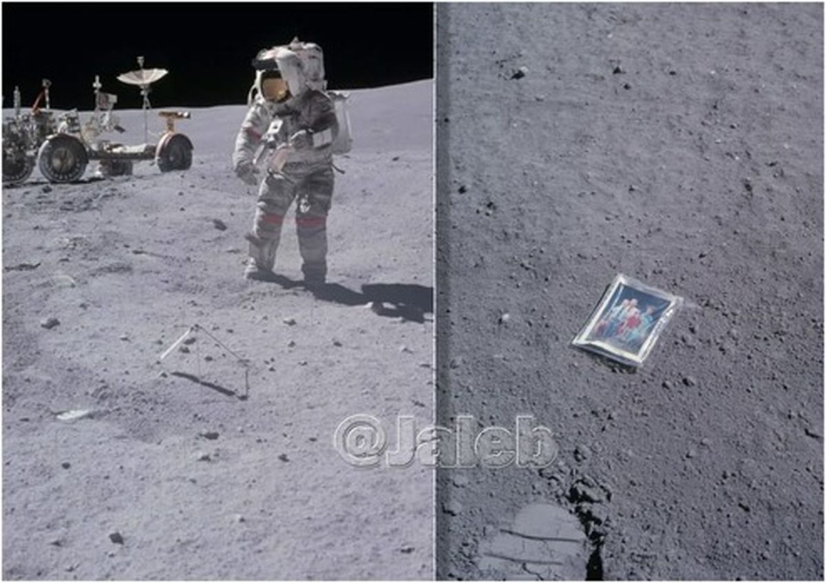 عکس خانوادگی که در ماه جا ماند +عکس