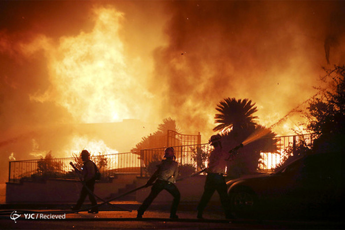 تصاویر: آتش سوزی در کالیفرنیا