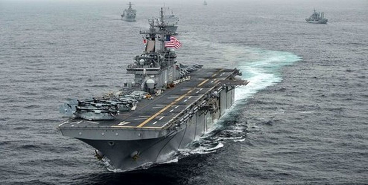 سپاه فیلم تصویربرداری پهپاد ایران از ناو آمریکایی را منتشر کرد/ادعای ترامپ رسماً تکذیب شد +فیلم