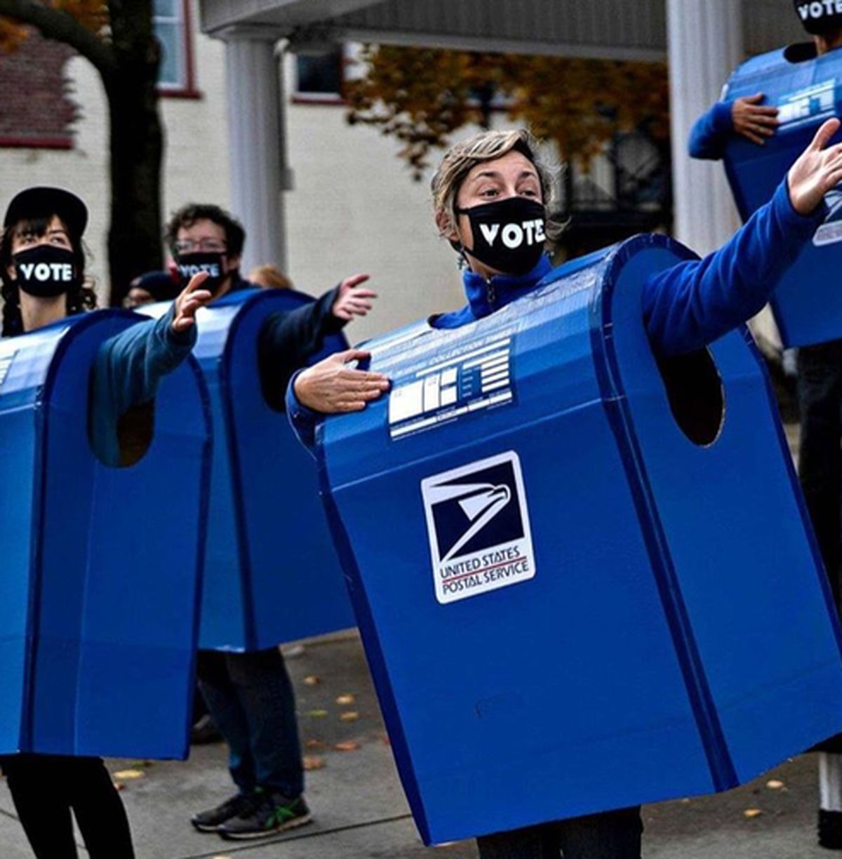 عکس: تبلیغات خلاقانه آمریکایی‌ها برای داغ کردن تنور انتخابات