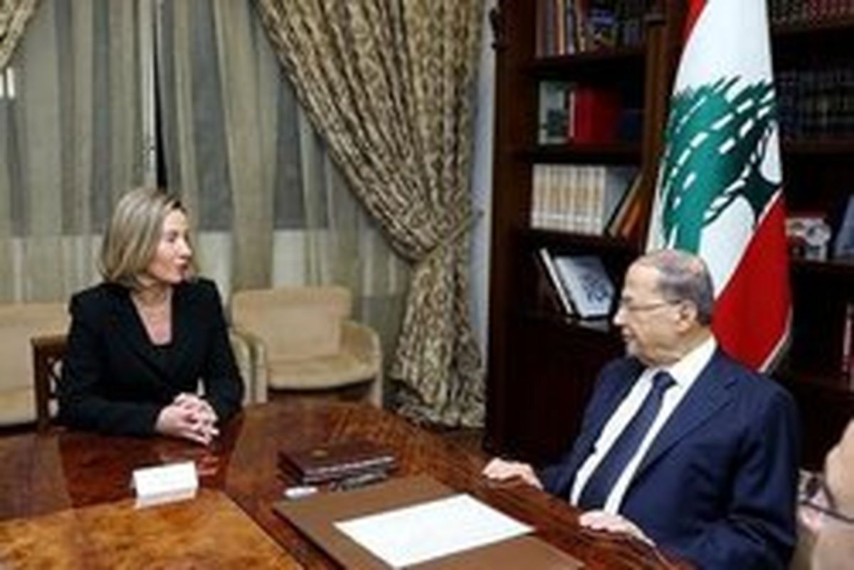 موگرینی با رئیس جمهور لبنان دیدار کرد