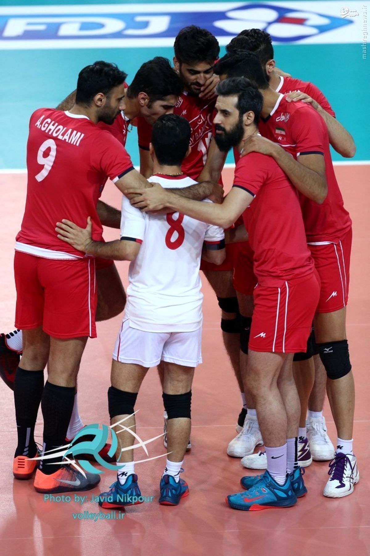 عکس: حلقه اتحاد والیبالیست های ایران