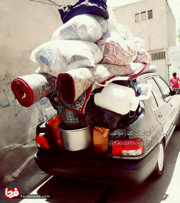 عکس: توانایی باورنکردنی پراید در اسبابکشی!