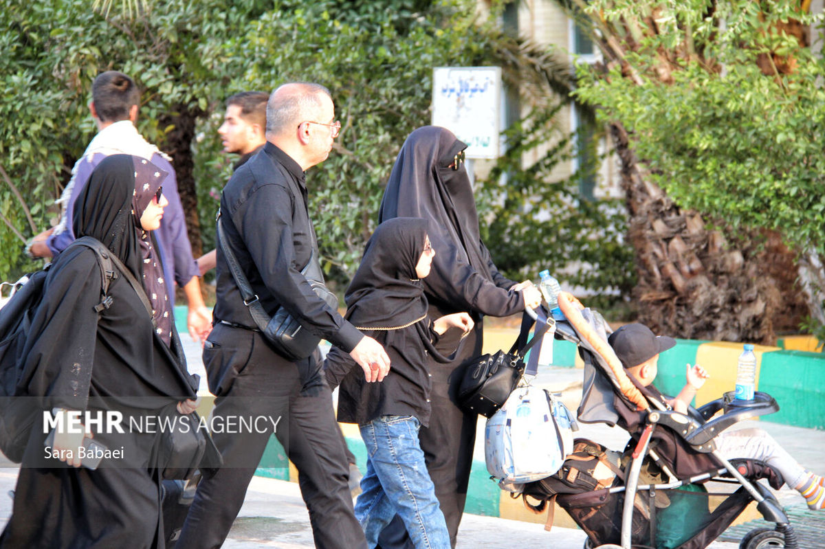 تصاویری از صف اتوبوسها برای موجهای بازگشت زائران اربعین