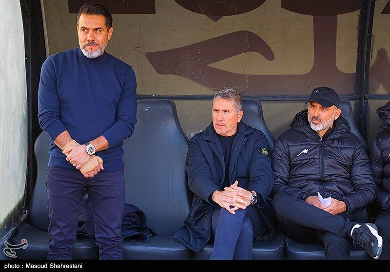 تصویری متفاوت از دیدار تیم های فوتبال پرسپولیس و نساجی مازنداران