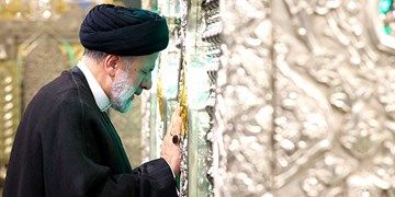 تشرف رئیس‌جمهور به داخل ضریح حضرت رقیه(س)