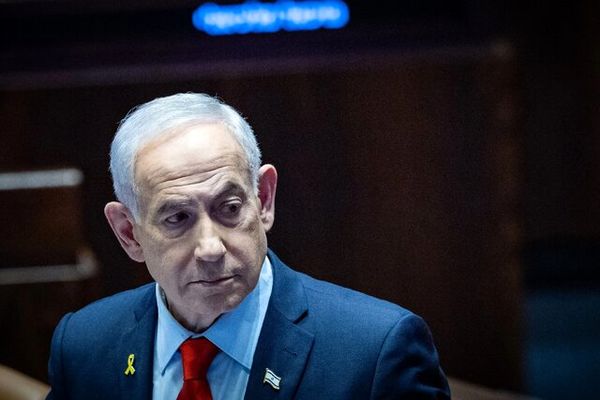 شعارهای ضد نتانیاهو در واشنگتن