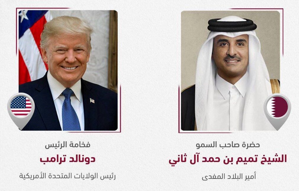 گفت وگوی تلفنی ترامپ با امیر قطر درباره تحولات منطقه