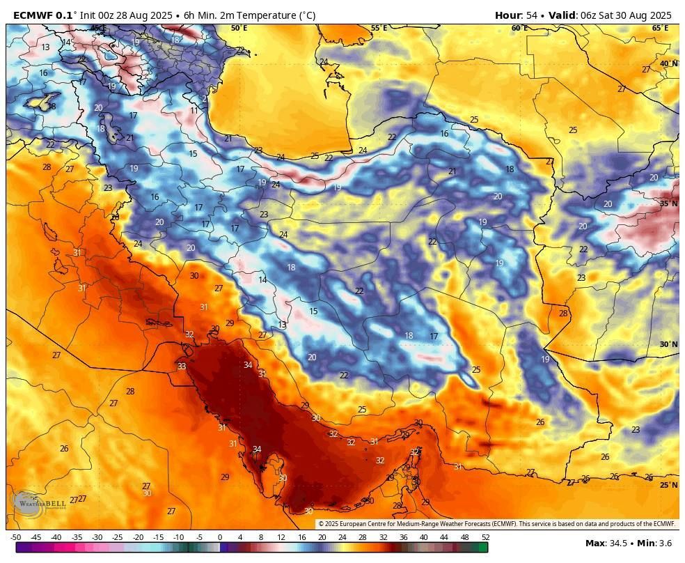شب‌ها خنک‌تر می‌شود