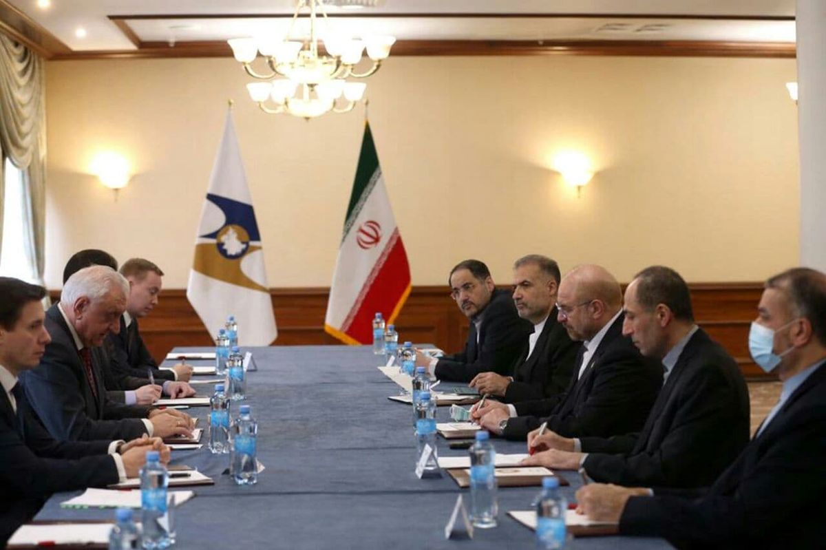 رایزنی قالیباف با دبیر کل اتحادیه اقتصادی اوراسیا