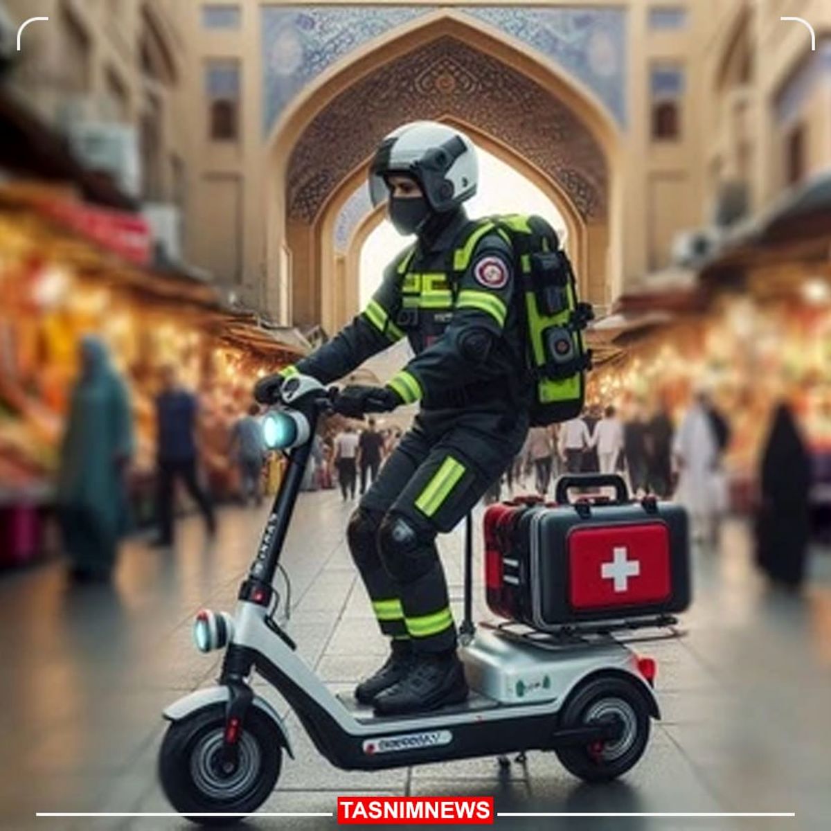 راهاندازی اورژانس اسکوتر در بازار بزرگ تهران