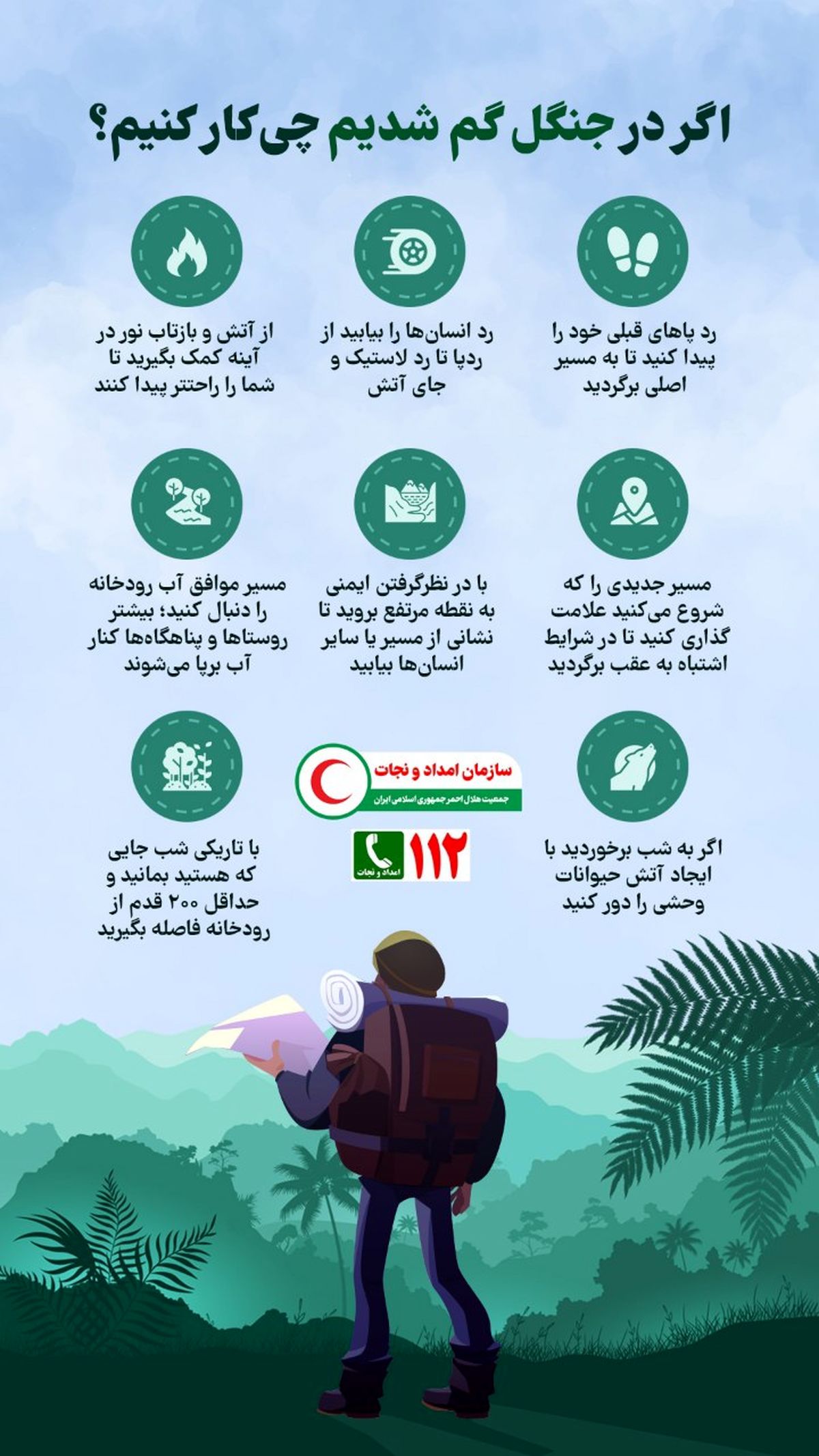 اگر در جنگل گم شدیم چی‌کار کنیم؟ 