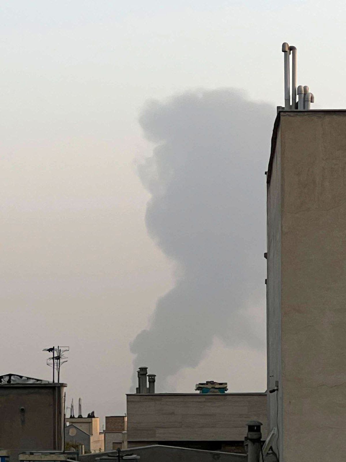 تصویری جدید از آتش‌سوزی جنوب تهران