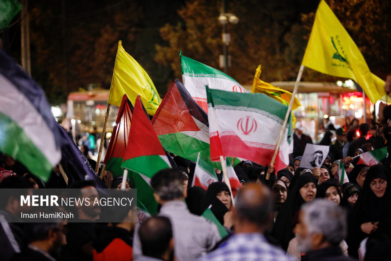 تصاویر: اعلام انزجار مردم همدان از تجاوز رژیم صهیونیستی به خاک ایران