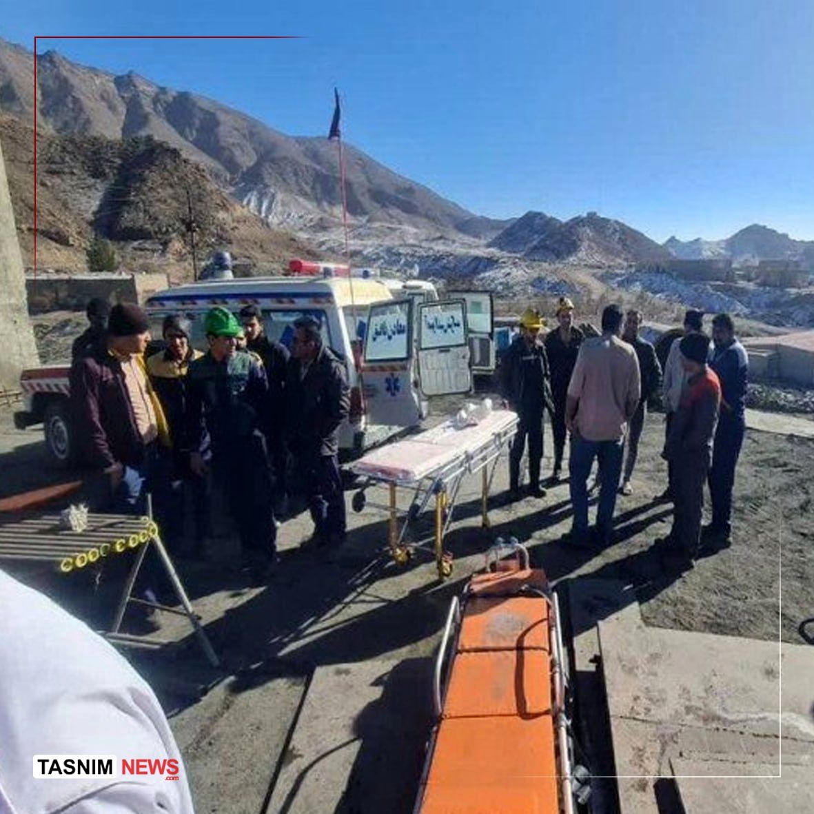 محبوس شدن ۲۴ نفر در پی ریزش معدن بافق / پایان حادثه بدون تلفات جانی