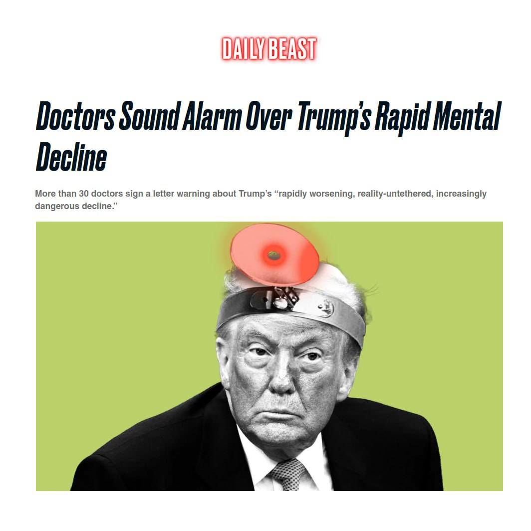 پزشکان آمریکایی نسبت به زوال ذهنی سریع ترامپ هشدار دادند