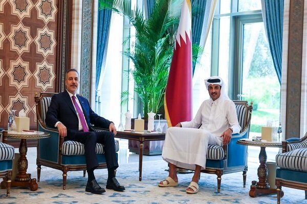 گفتگوی  فیدان با امیر قطر درباره آتش‌بس ایران و آمریکا
