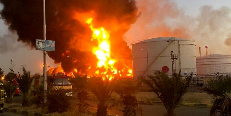 علت آتش‌سوزی پالایشگاه تهران 